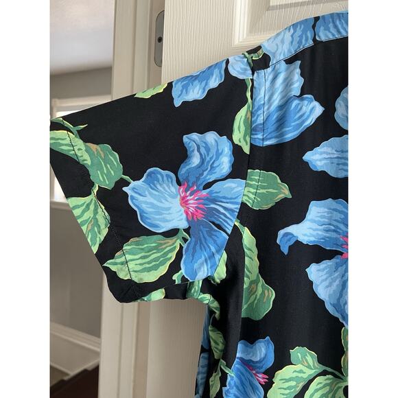 POLO SPORT RALPH LAUREN Men's Floral Hawaiian Tiki Button Front Shirt Top Sz XL - Picture 3 of 10